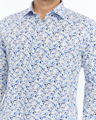 Pattern blue shirt for Men