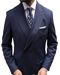 Navy blue suit for men