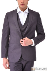 Wine Colour Plain Thick Design 3 Piece Suit, A timeless a wine three piece suits that can be styled up for special events or styled down for the office. The matching quality a plain wine colour waistcoat and trousers are paired with a plain wine colour suit jacket. You’ll love the patterned lining panels on this suit, especially the one in the jacket’s breast pocket which doubles up as a pocket square. Master Tailored Fit 3 Piece Suit