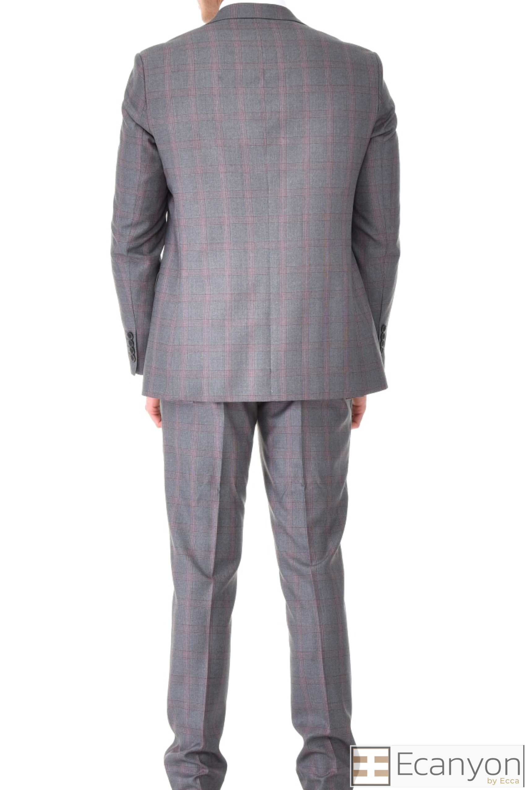 Grey Plaid Green Design Three Piece Suit, A timeless a grey plaid burgundy design suit that can be styled up for special events or styled down for the office. The matching quality a grey plaid burgundy matched design waistcoat and trousers are paired with a grey plaid burgundy design  jacket. You’ll love the patterned lining panels on this suit, especially the one in the jacket’s breast pocket which doubles up as a pocket square. Master Tailored Fit 3 Piece