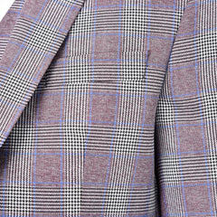 Grey Plaid Burgundy 3 Piece Suit, A timeless a burgundy plaid grey design suit that can be styled up for special events or styled down for the office. The matching quality a burgundy plaid grey design waistcoat and trousers are paired with a burgundy plaid grey matched design jacket. You’ll love the patterned lining panels on this suit, especially the one in the jacket’s breast pocket which doubles up as a pocket square. Master Tailored Fit 3 Piece Suit