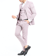 Pinky Blinders Linen Icnony - Linen Three Piece Suit